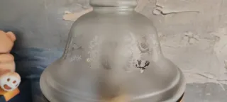 Lámpara Quinqué con Flores de colección