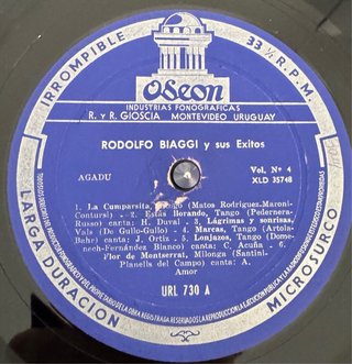 LP Rodolfo Biagi y sus éxitos Vol. 4
