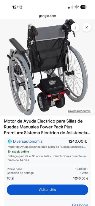 Silla de ruedas con motor