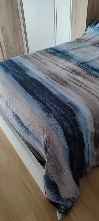 Funda Nórdica 1.35 Azul y Gris
