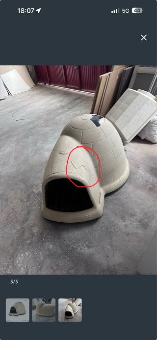 Caseta perro iglú Doglo Beige Talla XL