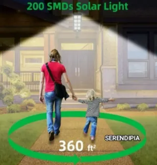 FAROLA SOLAR 200 LED