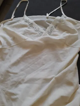 Sottoveste panna misto poliestere taglia XL