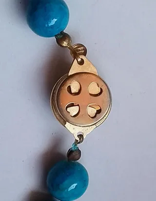 Collana turchese chiusura turchese anni 60