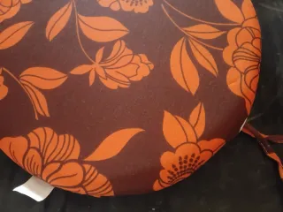 6 cojines redondos para sillas de jardin