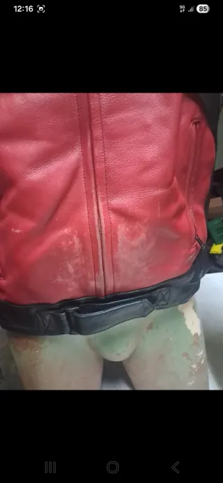 Chaqueta Moto Vanucci Roja y Negra Talla L