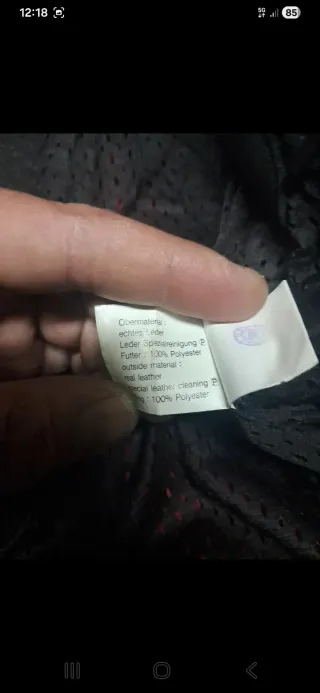 Chaqueta Moto Vanucci Roja y Negra Talla L