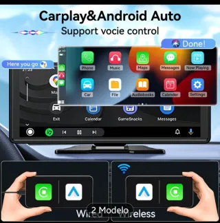 Pantalla Carplay Android Auto 26.06cm + Cámara