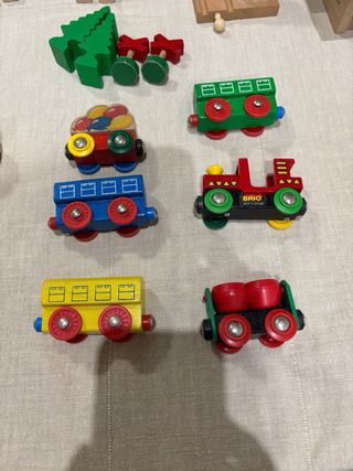 Brio Trenes y Coches Madera Niños