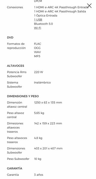 Barra de Sonido LG S95TR AI Sound Pro 4K