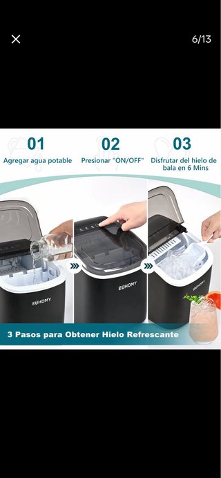 EUHOMY Máquina de Hielo Pro
