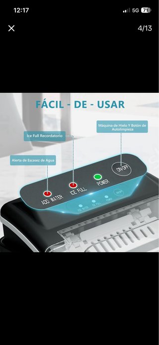 EUHOMY Máquina de Hielo Pro