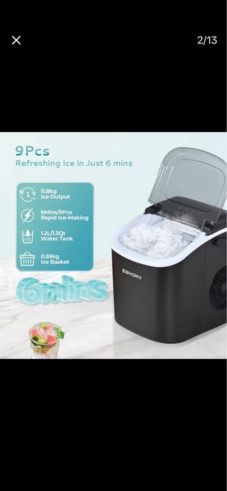 EUHOMY Máquina de Hielo Pro