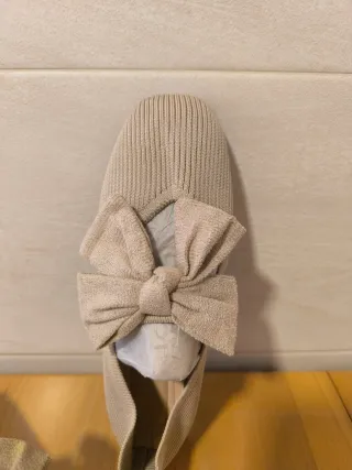 Bailarinas Beige Verano Talla 40 Lazo