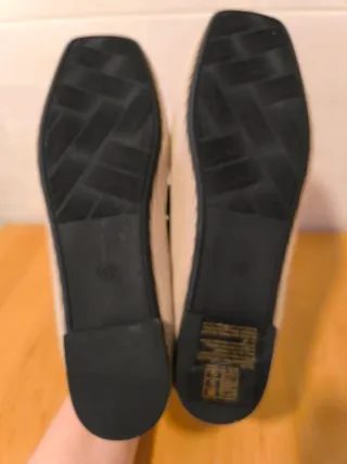 Bailarinas Beige Verano Talla 40 Lazo