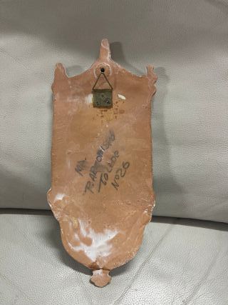 Benditera cerámica vintage pintada a mano