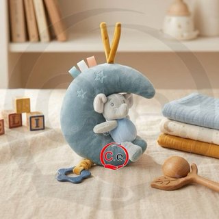 Pupazzo con carillon luna e volpe