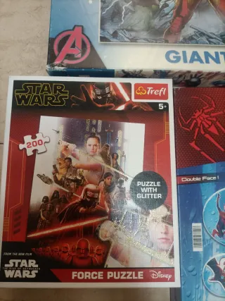 3 Puzzles Ravensburger, Star Wars, Spiderman
