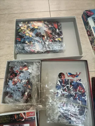 3 Puzzles Ravensburger, Star Wars, Spiderman