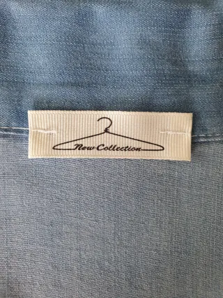 Blusa fluida, tipo vaquero lazo T-U. Nueva.