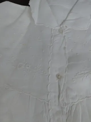 2 Camicie Notte Lino Ricamate L