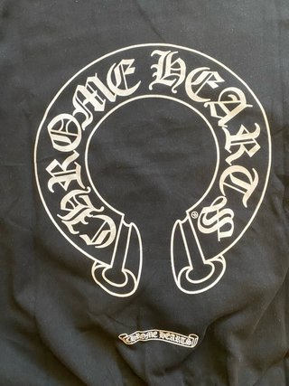 Felpa Chrome Hearts nera con decorazioni