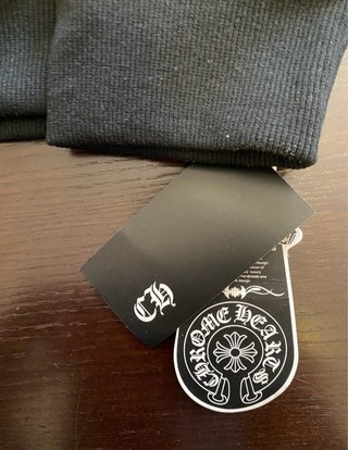 Felpa Chrome Hearts nera con decorazioni