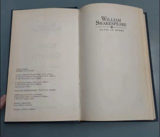 Testo libro di William Shakespeare "Romeo