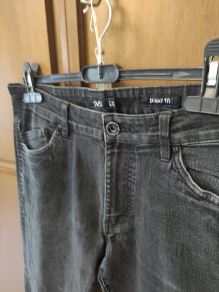 Pantalone Jeans Skinny fit Nero OVS Taglia 48