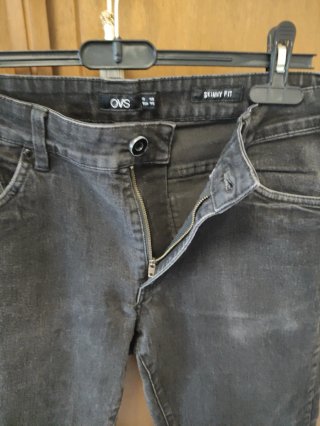 Pantalone Jeans Skinny fit Nero OVS Taglia 48