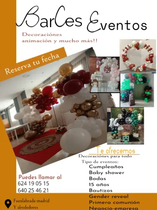 Decoraciónes para eventos