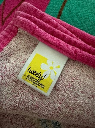 Telo mare Titti Looney Tunes bambina rosa