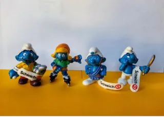 Lote 12 Pitufos, Pitufina, Gárgamel Schleich Peyo