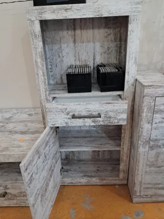 Mueble de salón bicolor