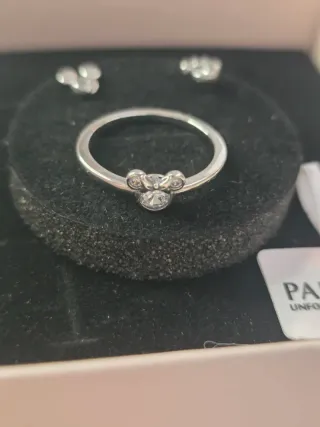 Conjunto Pandora Minnie Mouse Plata