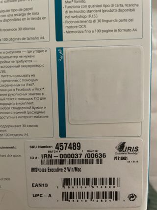 IRISNotes Executive 2 Lápiz Digital