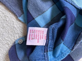 Camisa xadrez Lacoste Live azul