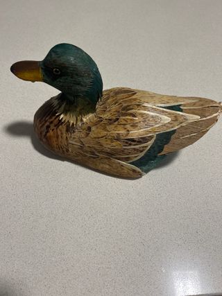 Pato decorativo fibras naturales