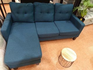 sofa chaise longue azul modular