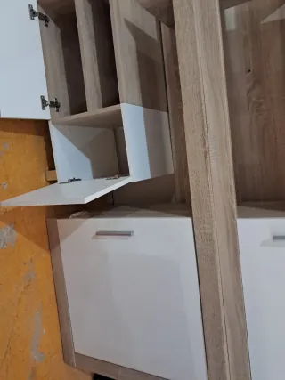 Mueble de salón bicolor