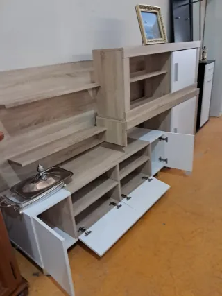 Mueble de salón bicolor