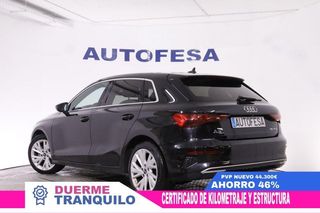 AUDI A3 SPORTBACK 35 TFSI MHEV AUTO LUXE 150CV 5P # NAVY,CUERO,FAROS LED, SPORTBACK 35 TFSI MHEV AUTO LUXE 150CV 5P