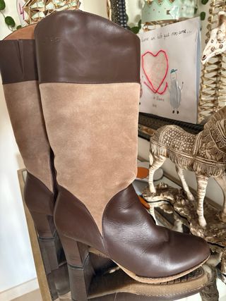 Botas altas piel mujer T.39 COMO NUEVAS