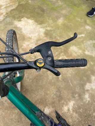 Bicicleta Montaña Morada y Verde