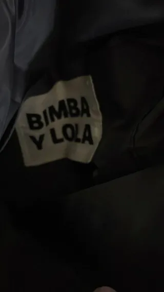 Bolso Tote Nylon Bimba y Lola Negro/Rosa