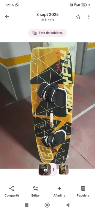 Equipo de kitesurf en muy buen estado Urge vender.