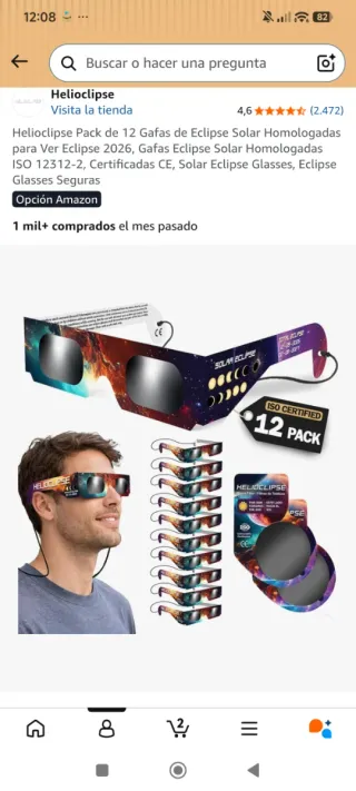 Gafas Eclipse Solar Helioclipse