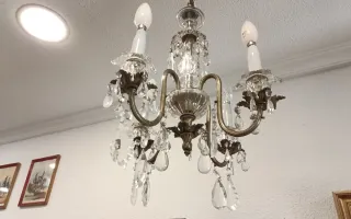 Lámpara araña estilo francés cristal