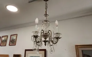 Lámpara araña estilo francés cristal