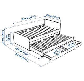 Cama nido Ikea Släkt blanca
